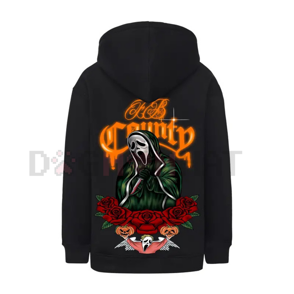 FB County Heavyweight Oversized Halloween Graphic Hoodie