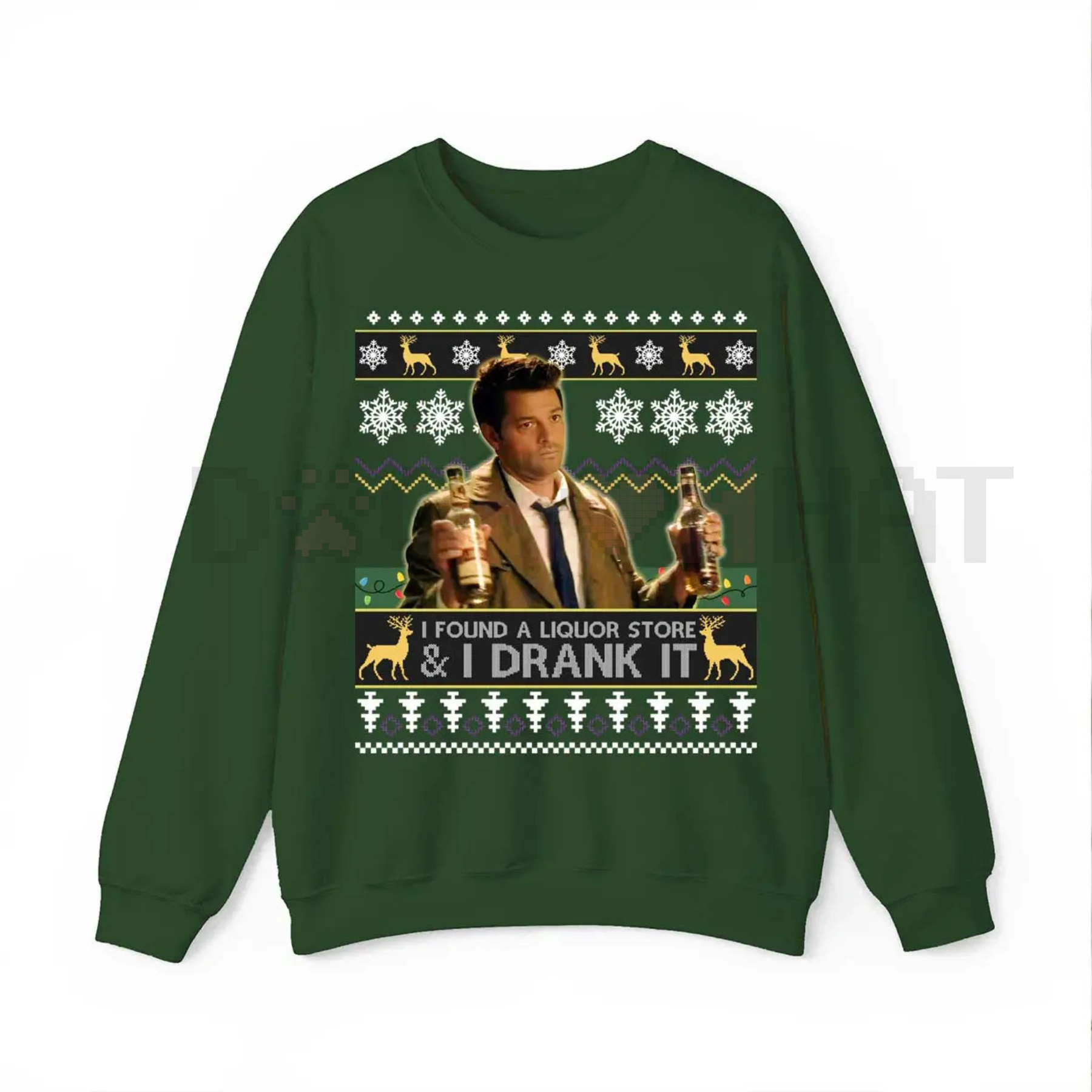 Dean Winchester 'I Drank It' SPN Ugly Sweatshirt