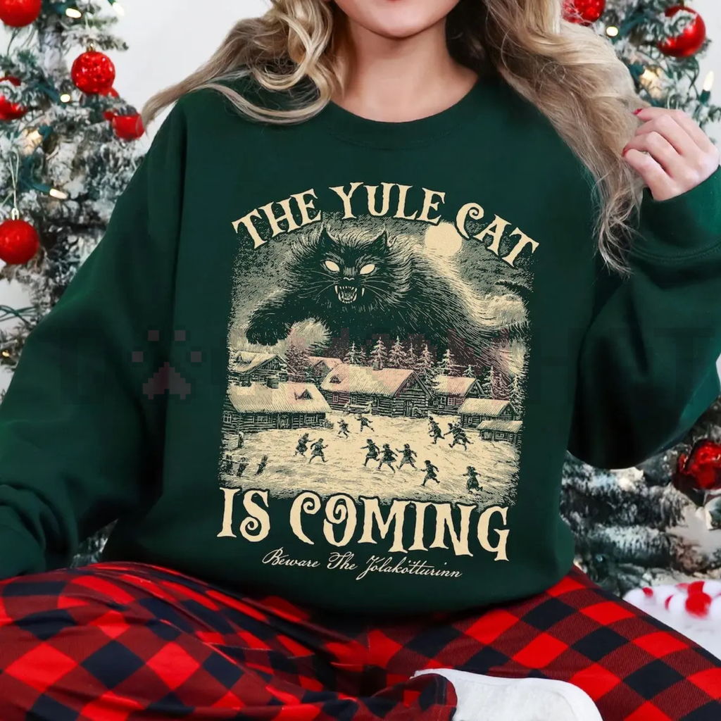 The Yule Cat Is Coming Sweatshirt