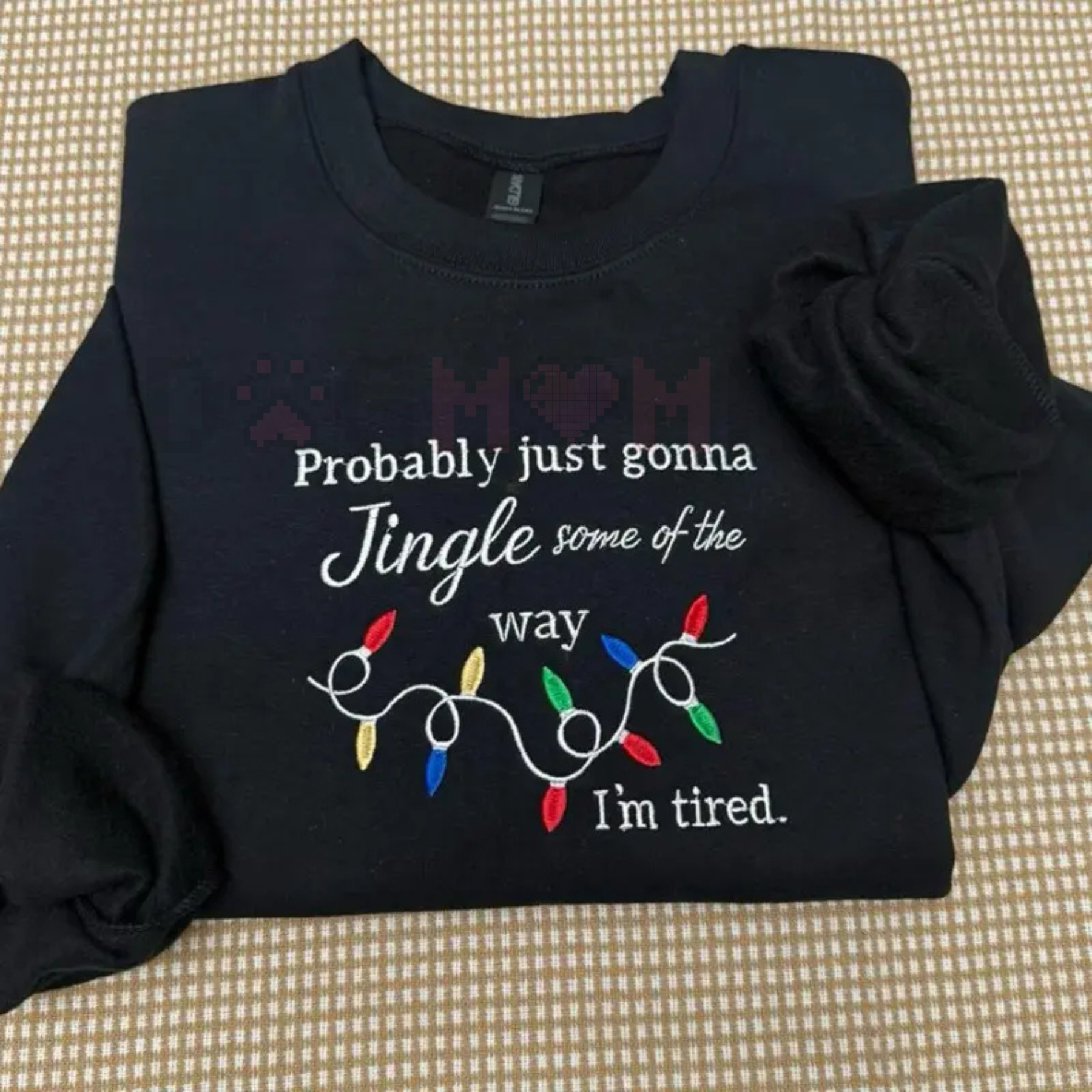 Funny Christmas Embroidered Sweatshirt