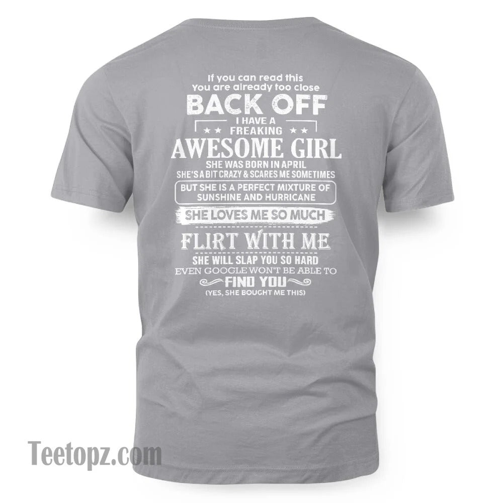 April – Awesome Girlfriend Born In April – Special gift for your Boyfriend – From Wife NGHL04 (SKU06-17-04)