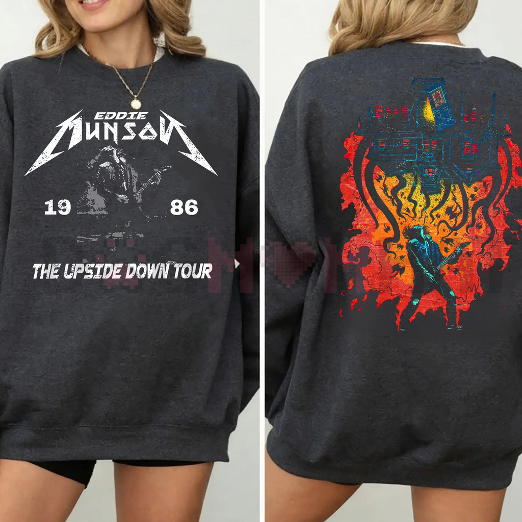 Retro Eddie Munson 2-Sided Sweatshirt