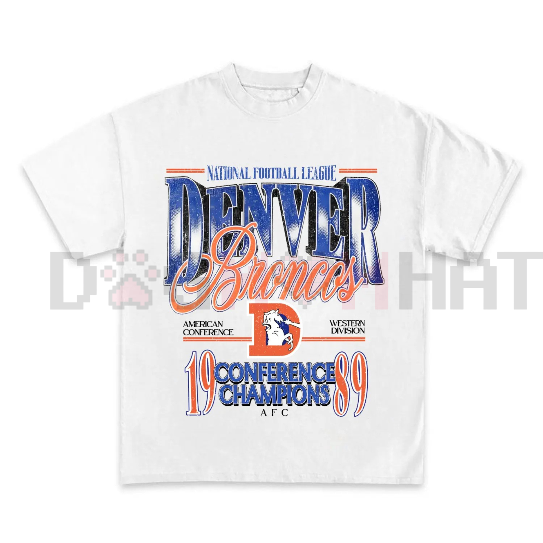 Vintage Denver Football Graphic T-Shirt
