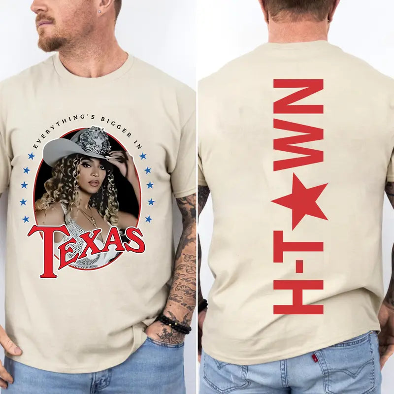 2 Sides Tour 2025 Texas T-Shirt – H-Town Graphic Tee, Sustainable Cotton Unisex Concert Shirt