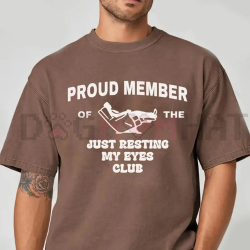 "Just Resting My Eyes" Comfort Colors Funny Dad Shirt