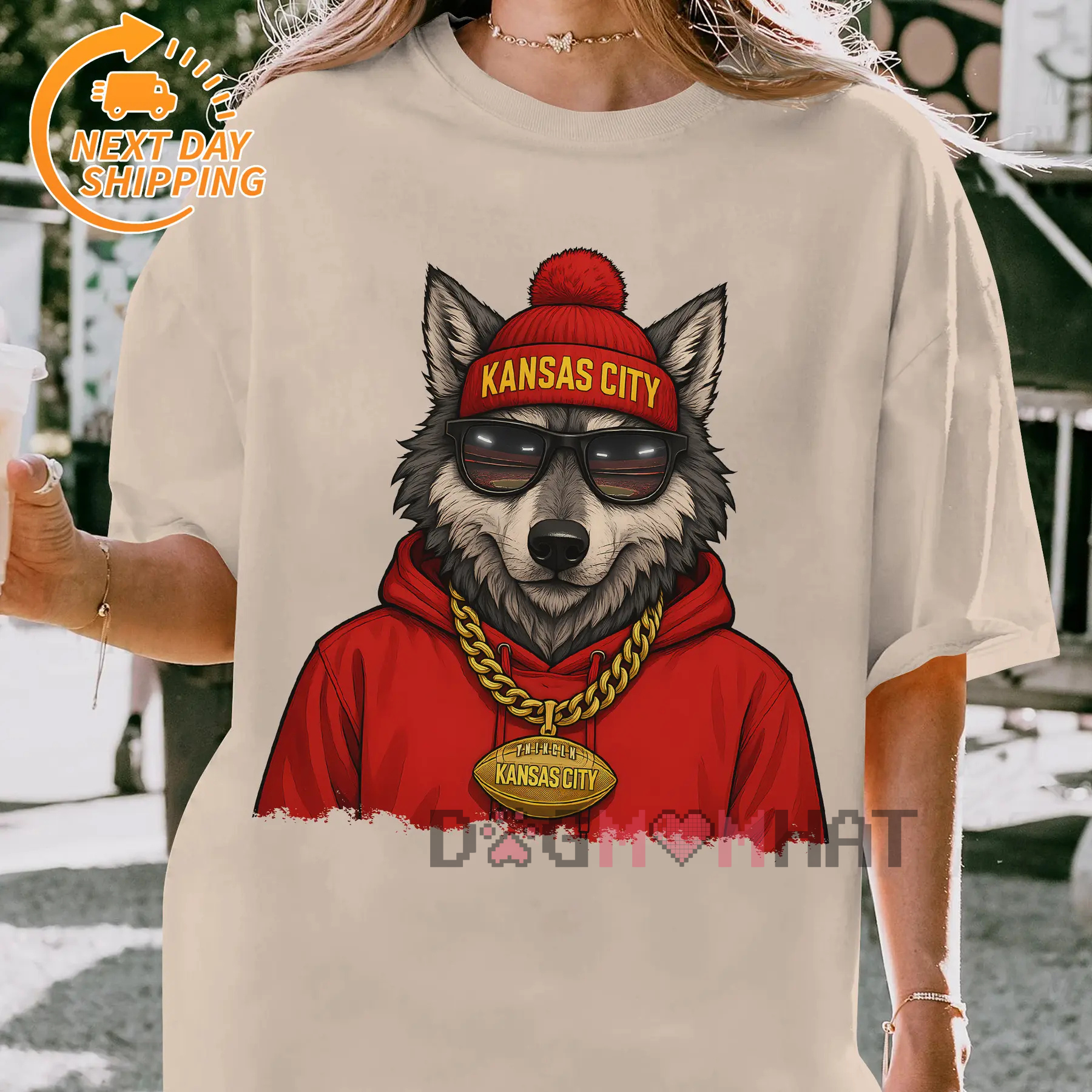 "Spirit Animal" Football City Graphic Tee – Animal Sport T-Shirt