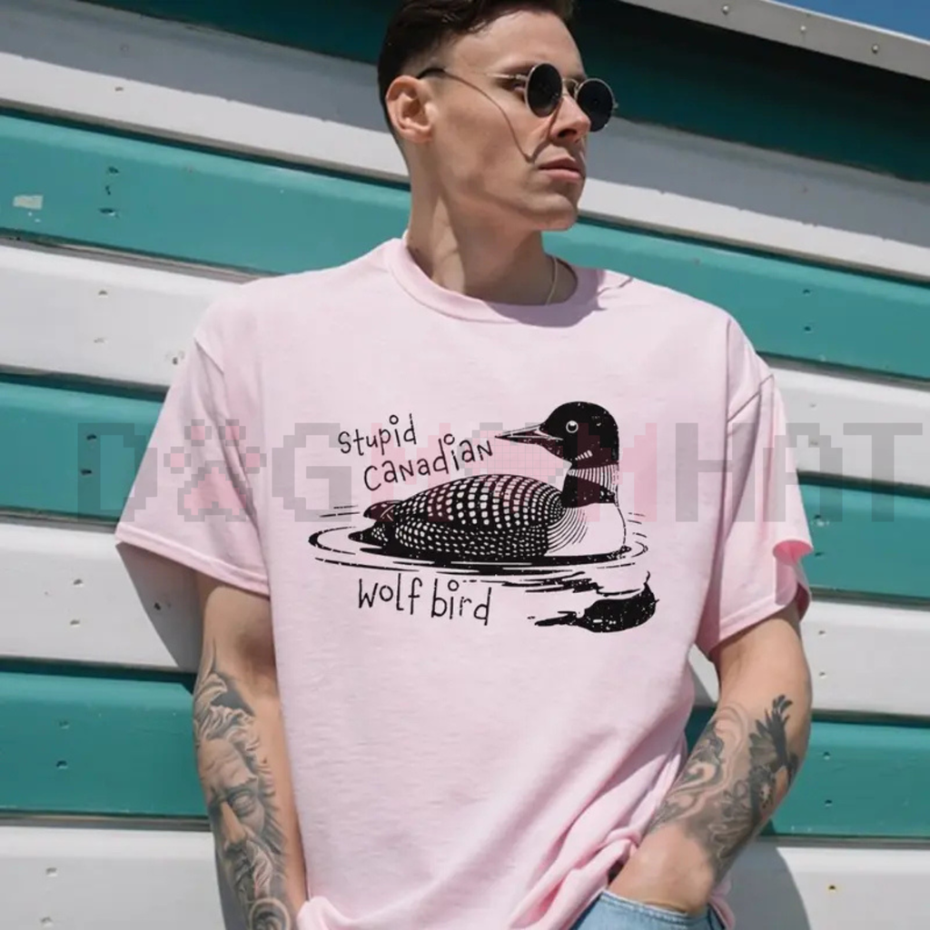 Stupid Canadian Wolf-Bird Shirt