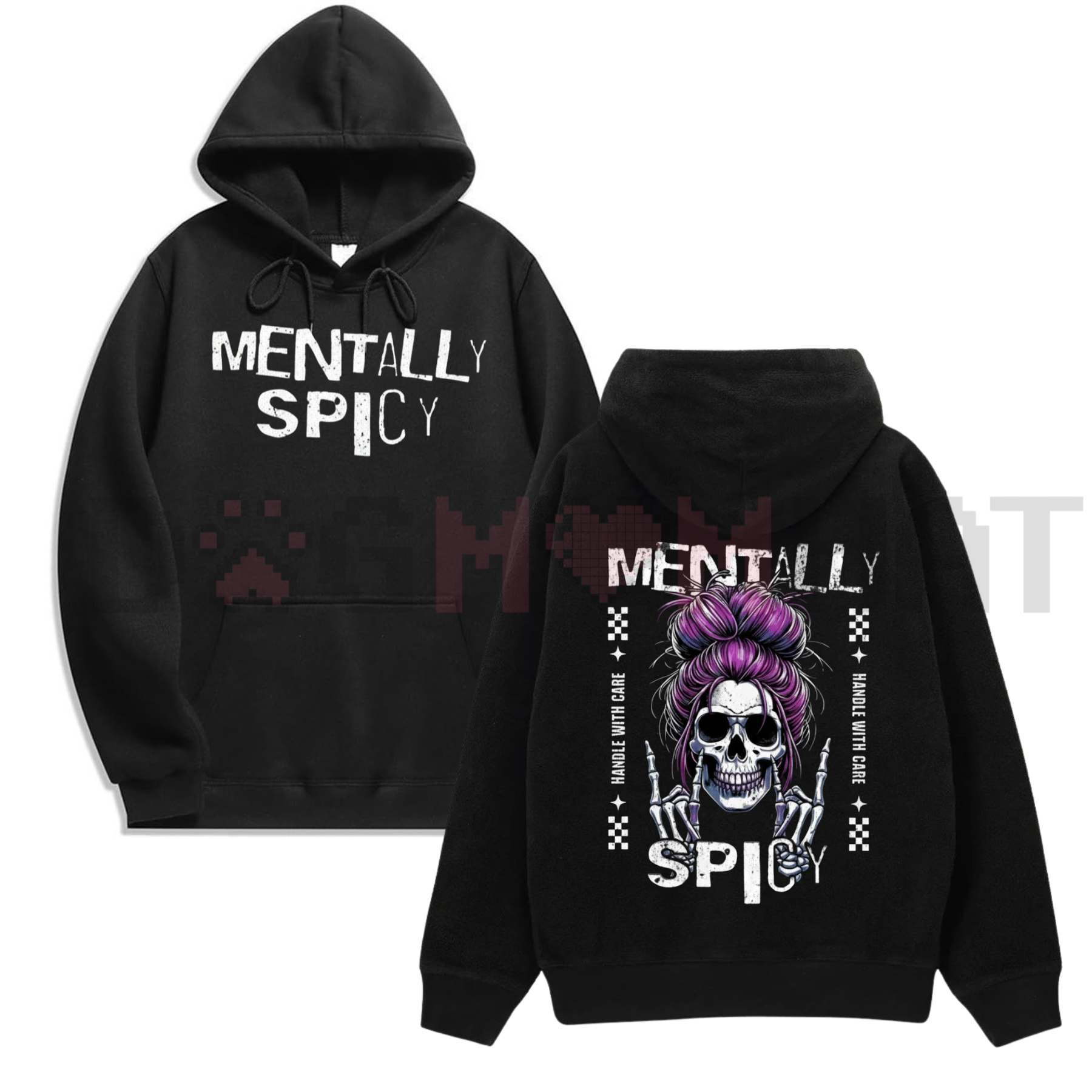 Spicy Brain Skull Hoodie