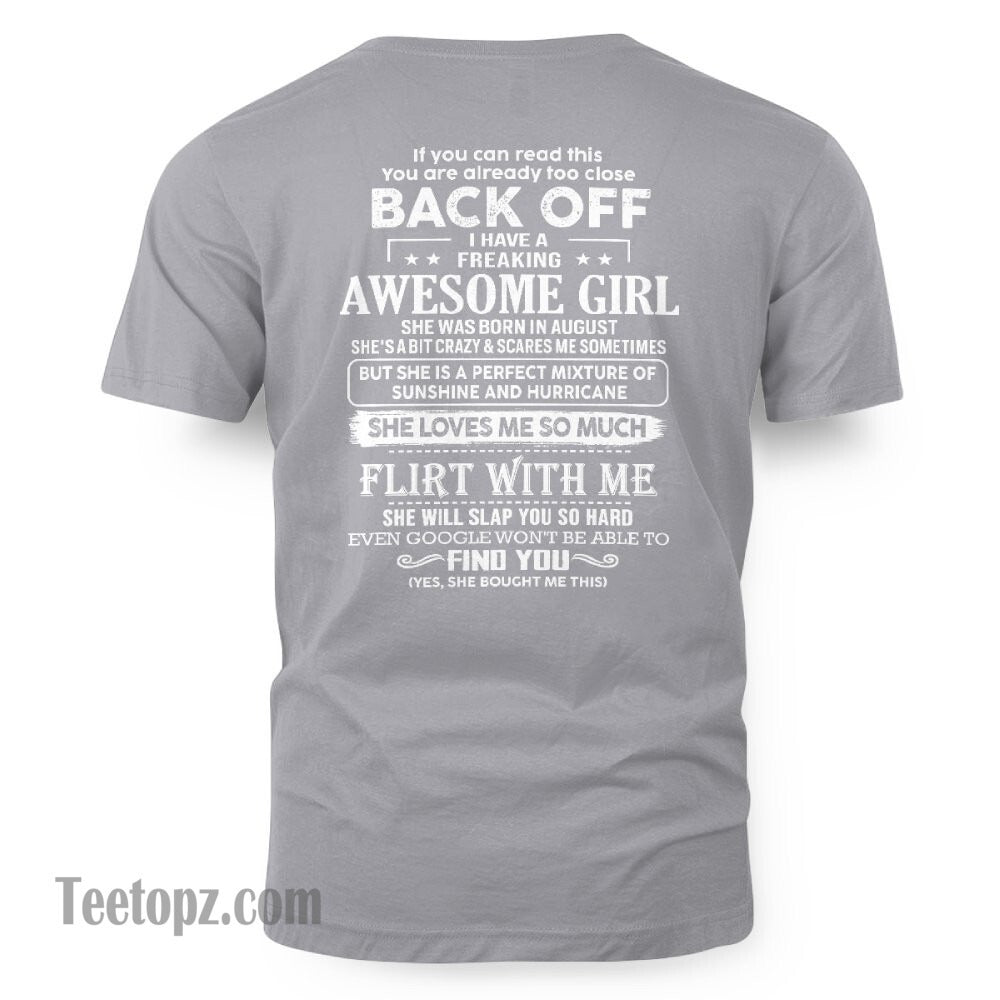 August – Awesome Girlfriend Born In August – Special gift for your Boyfriend – From Wife NGHL08 (SKU06-17-08)