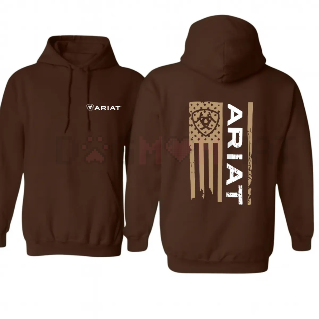 Ariat American Flag Graphic Pullover – Unisex Western Lifestyle Patriotic Hoodie