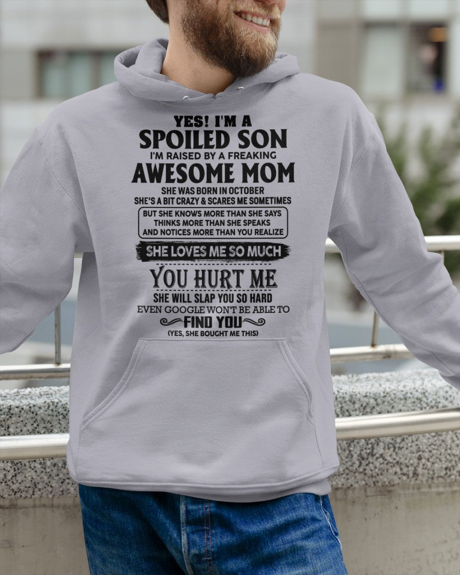 October - Awesome Mom - Perfect gift for son From Mom - NGHL10 (SKU-SPW-10)