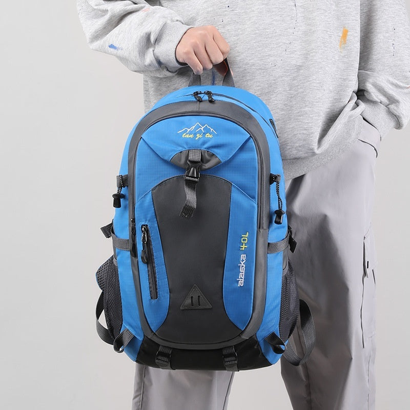Polyester Men's Outdoor Mountaineering Bag Large Capacity Backpack