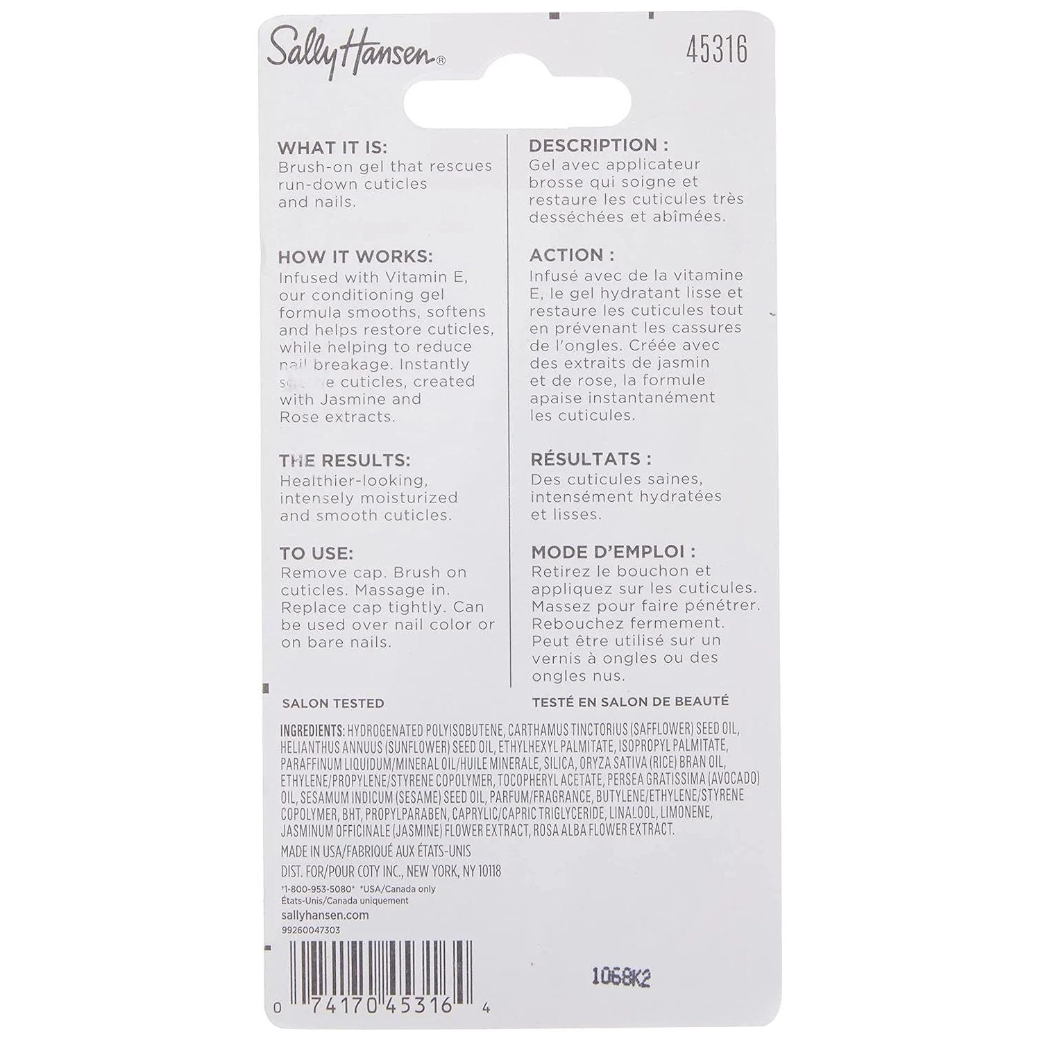 Sally Hansen Nail Treatment 45316 Cuticle Rehab - 0.29 Fl Oz