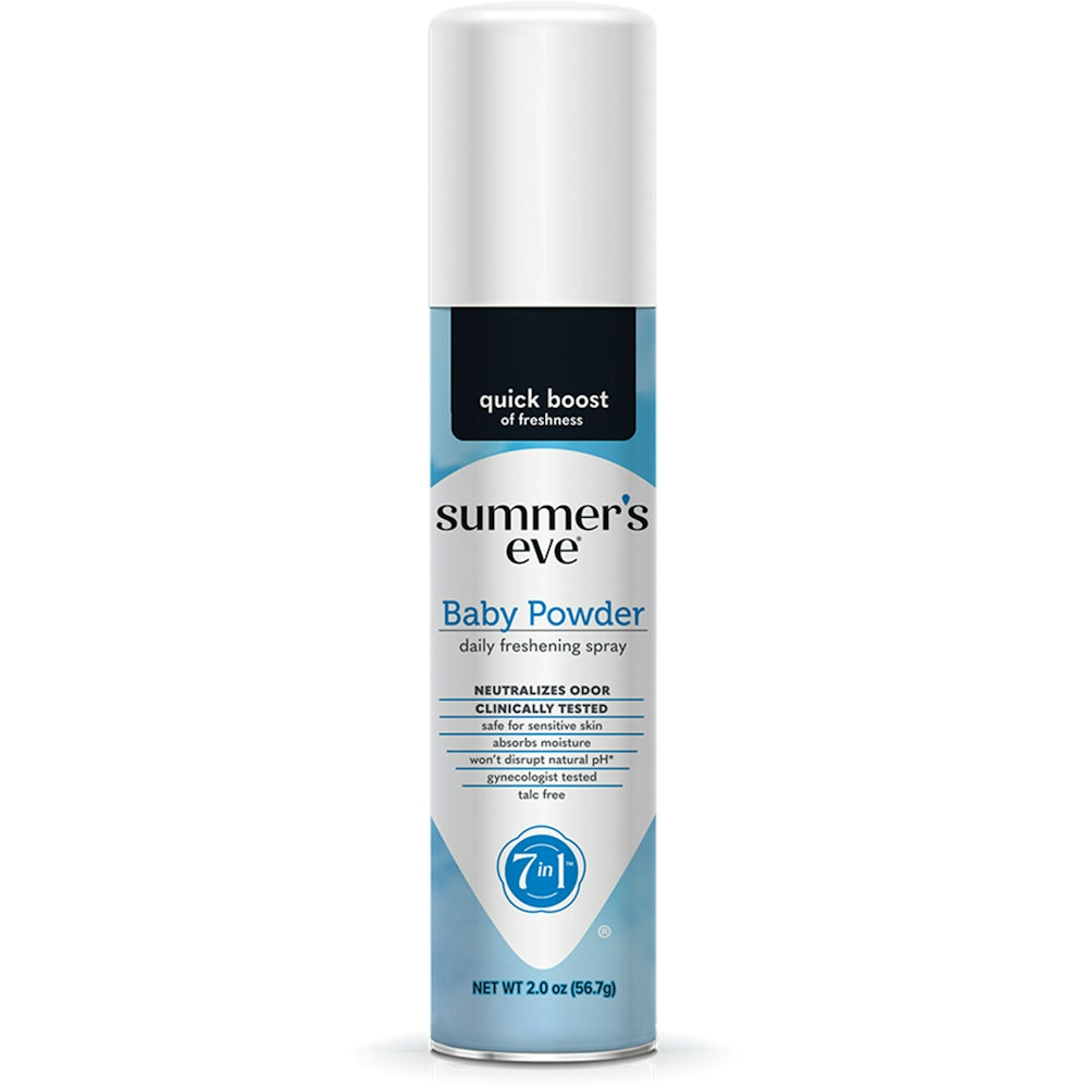 Summer's Eve Feminine Deodorant Spray, Baby Powder, 2 Oz