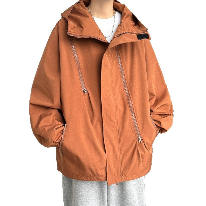 Spring And Autumn Waterproof Windproof New Men's Outdoor Sports On Foot Mountaineering Shell Jacket