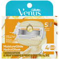 Gillette Venus MoistureGlide Women's Razor Blade Refills, 5 Blades, 4 Count