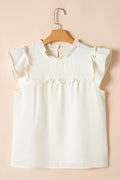 Ava Trim Waffle Knit Blouse