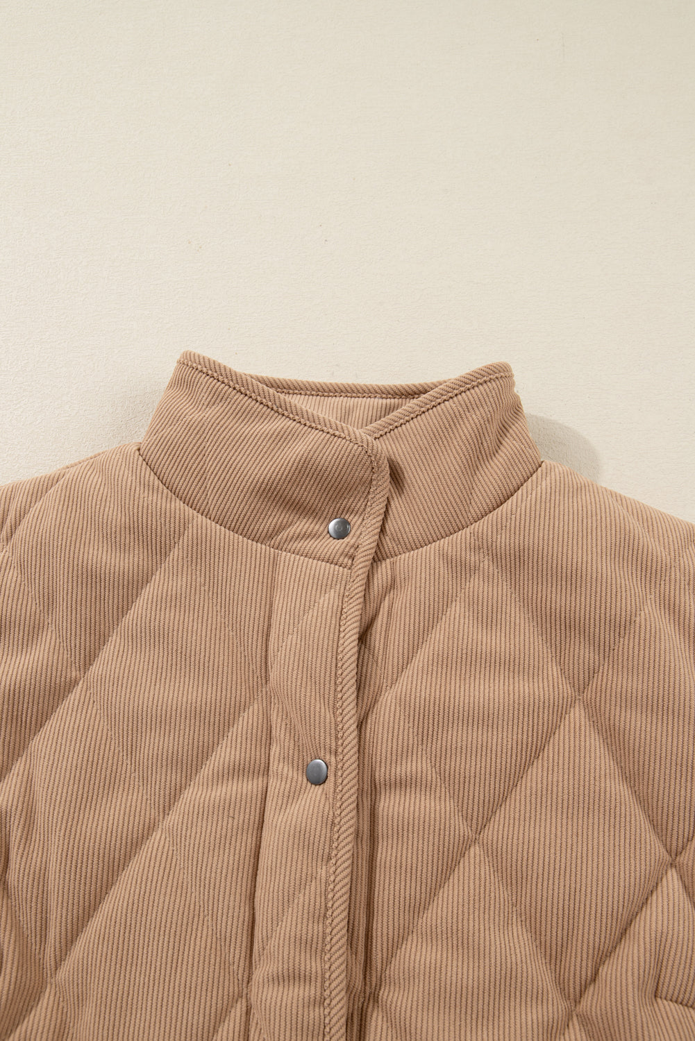 Elizabeth Cord Snap Vest Plus Jacket