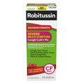 Robitussin Syrup Cough Cold + Flu, Maximum Strength, Adult, Multi Symptom, Severe 8 Fl Oz