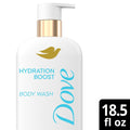 English 🫧 Dove® Hydration Boost Body Wash – For Dehydrated Skin - 18.5 Fl Oz