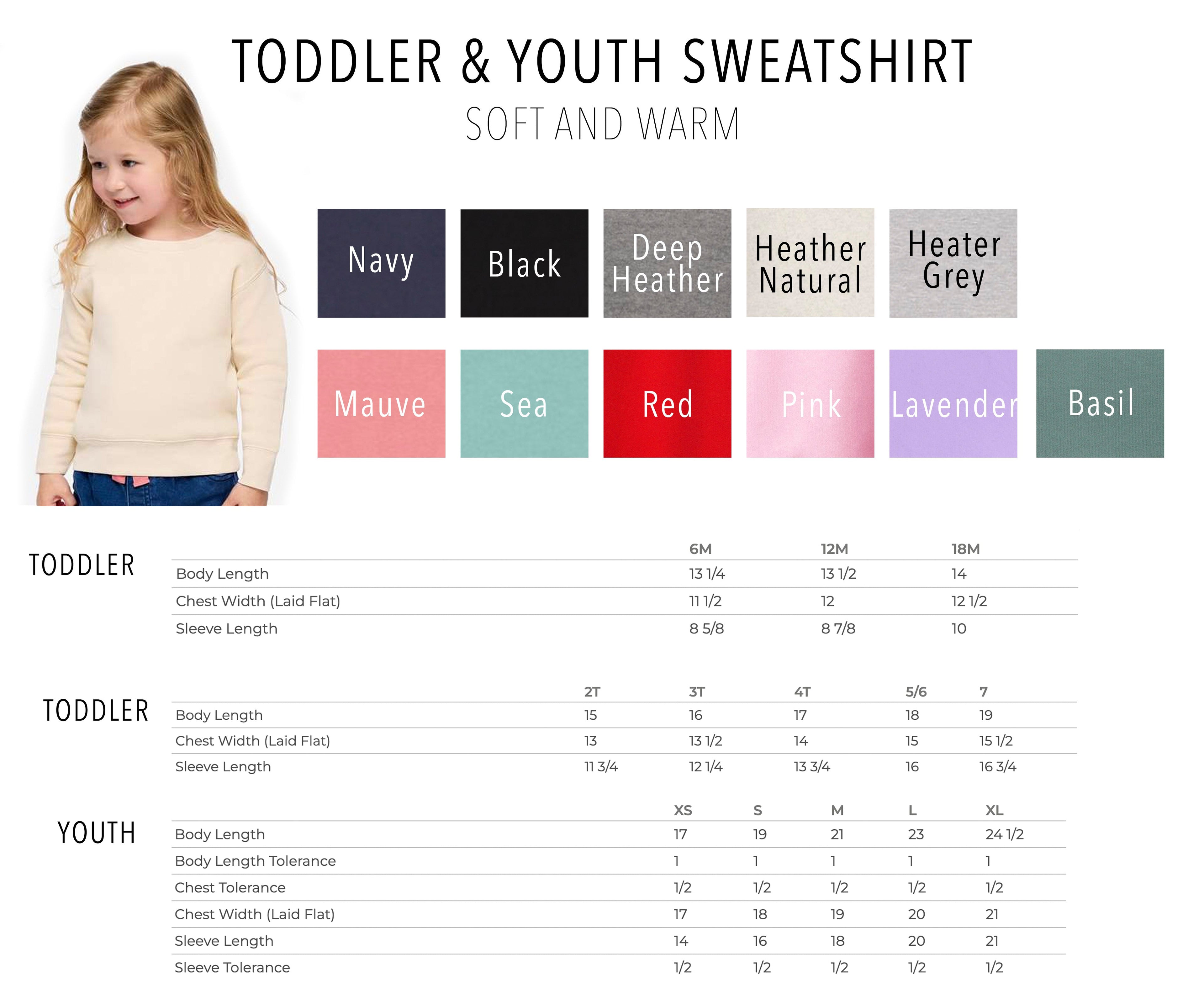Three Toddler Kids Birthday Sweatshirt (Serif)