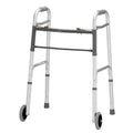 Nova Folding Walker With 5in. Wheels Adult, Chrome