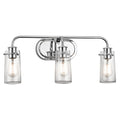 Kichler Braelyn 3 Light 24Inches Seeded Glass Vanity Light