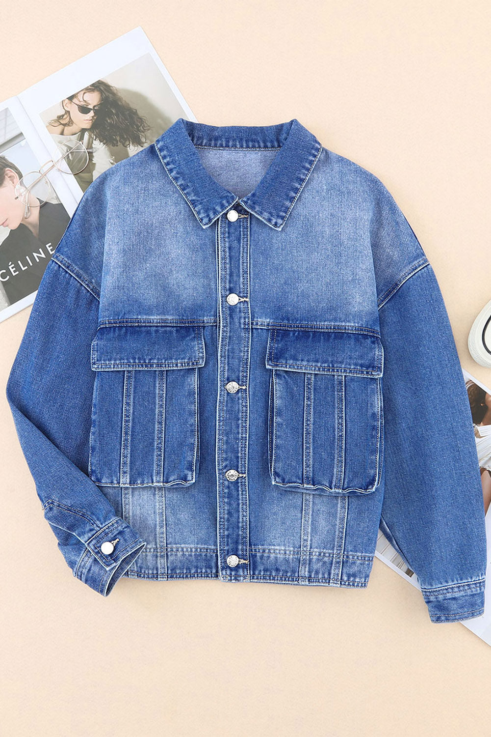 Isabella Drop Shoulder Loose Jacket