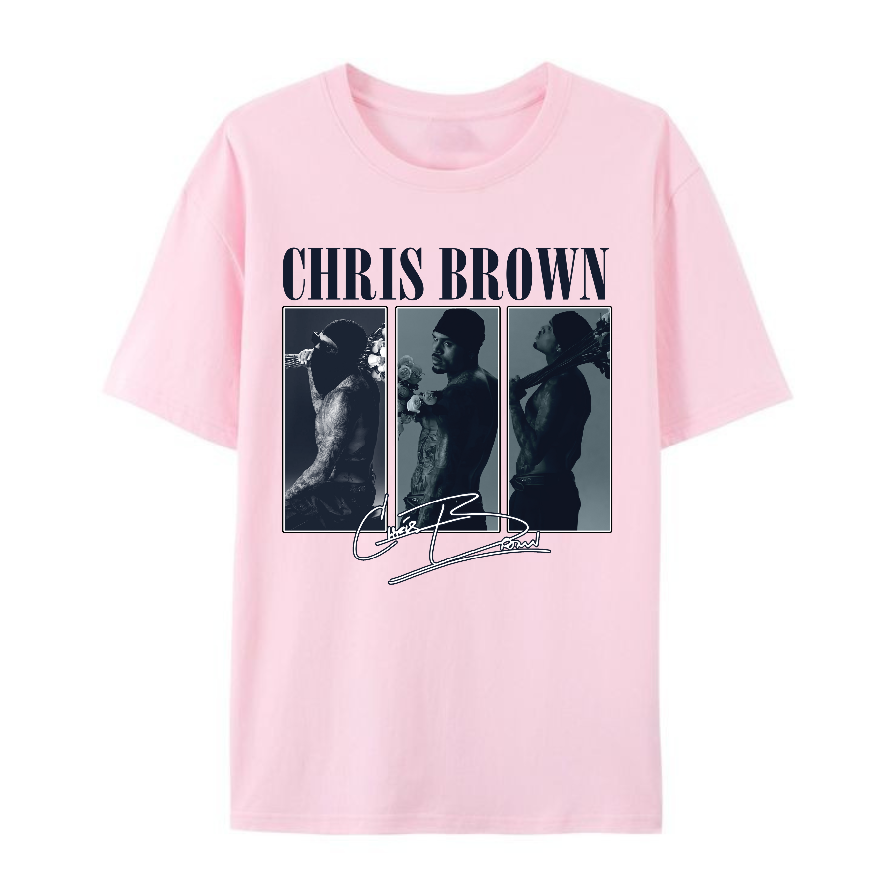 C. Brown Vintage Shirt – Classic Retro Concert Tee for Music Fans