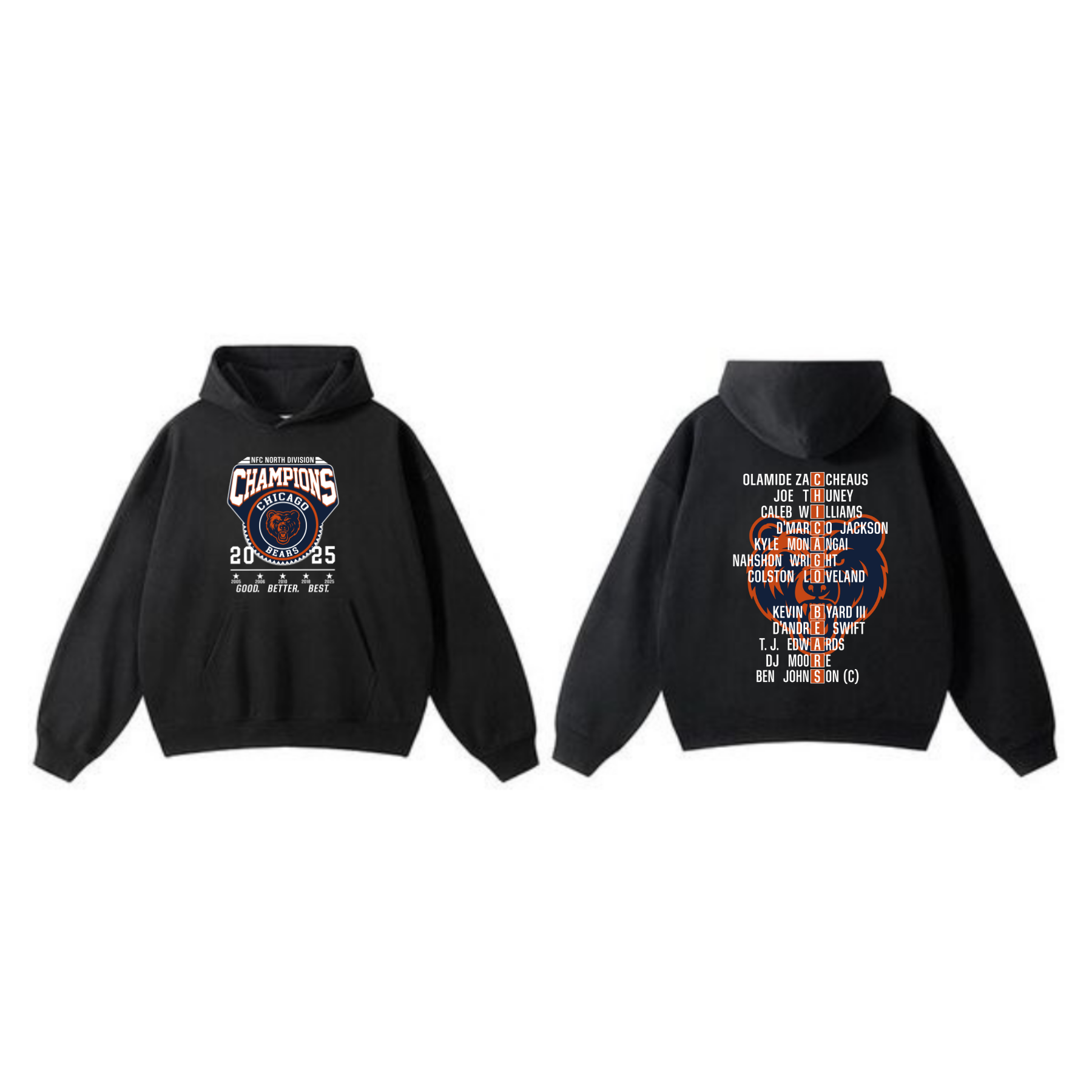 Chicago Gridiron Heritage NFC Champs Hoodie