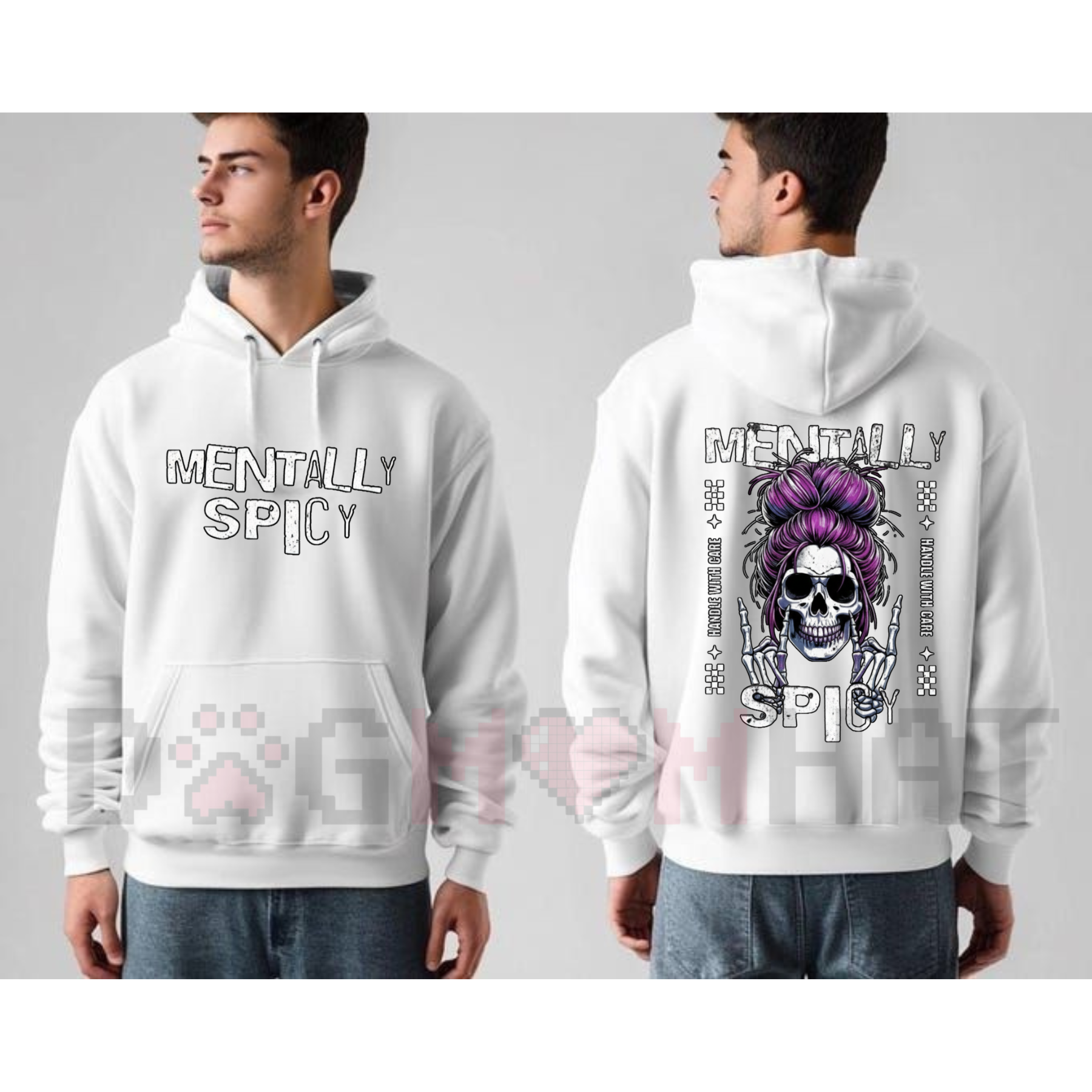 Spicy Brain Skull Hoodie