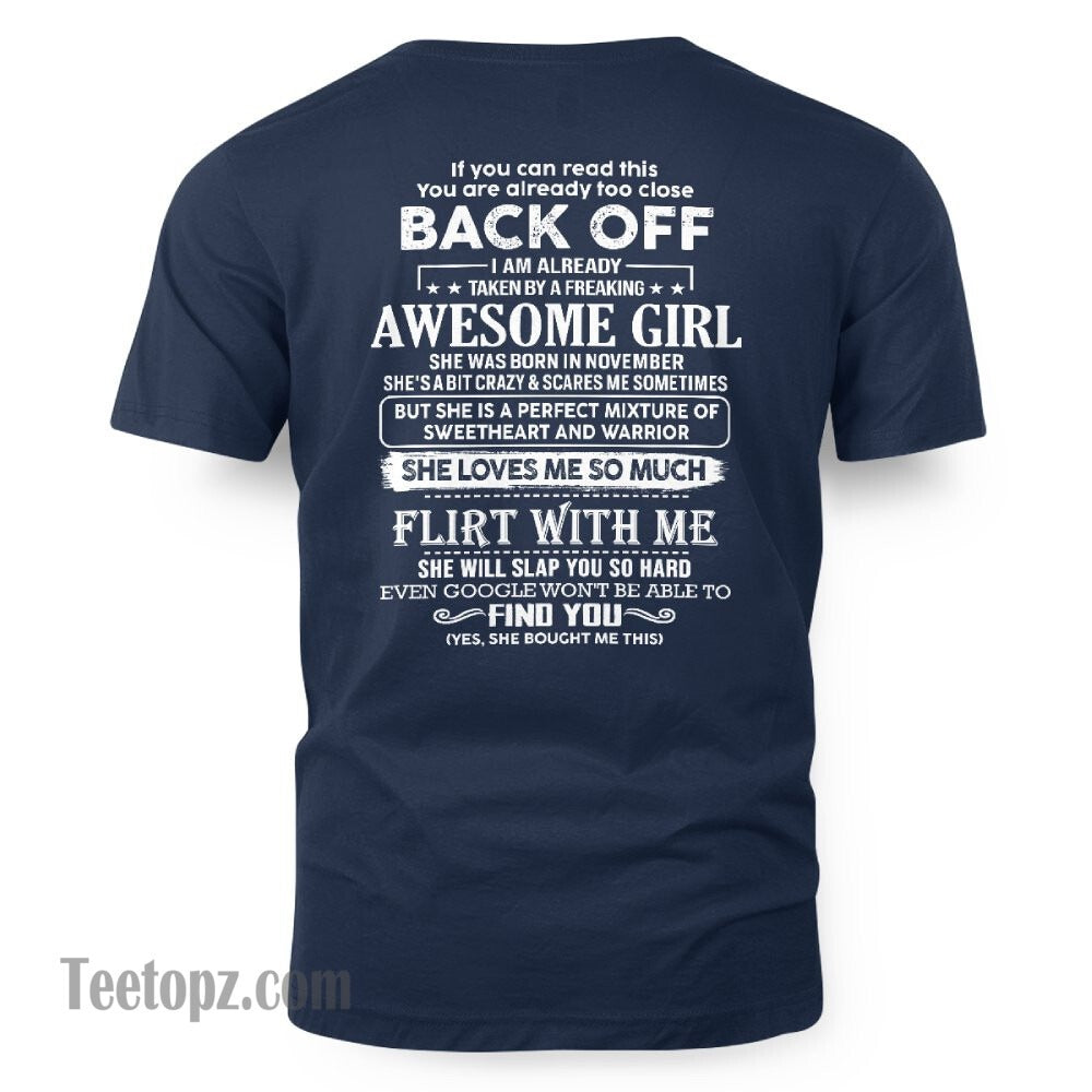 November – Awesome Girlfriend Born In November – Special gift for your Boyfriend – From Wife NGHL11 (SKU06-25-11)