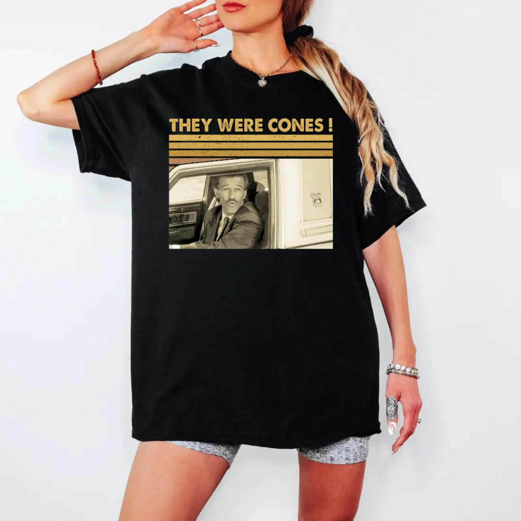 "They Were Cones" Retro Quote Shirt