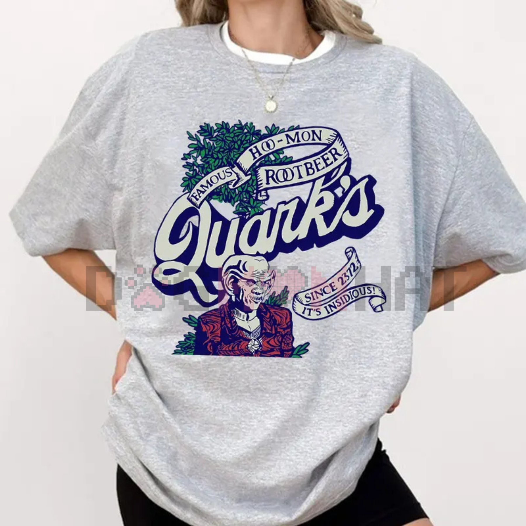 Quark's Famous Hoo-mon Root Beer T-Shirt – "It's Insidious!", Star Trek Fan Tee