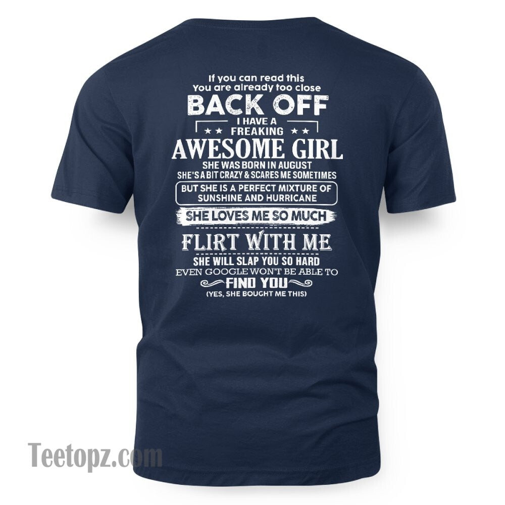 August – Awesome Girlfriend Born In August – Special gift for your Boyfriend – From Wife NGHL08 (SKU06-17-08)