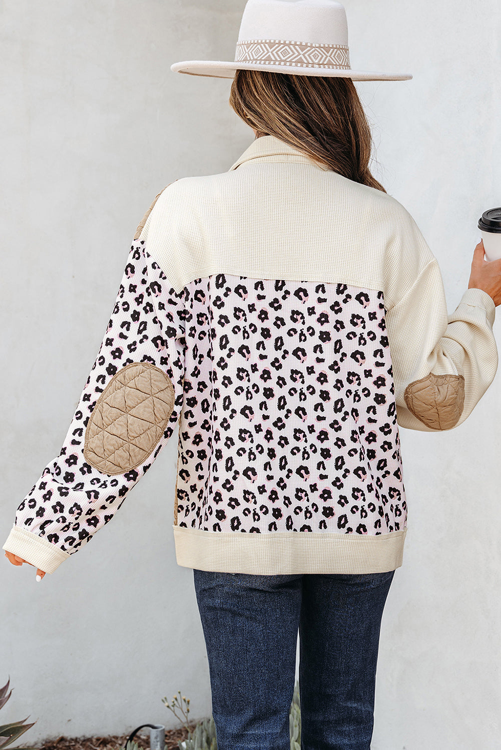 Novaza Quilted Patchwork Front Jacket