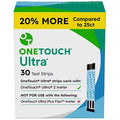OneTouch Ultra Test Strips One size, Test Strips 1 vial of 30ct - 30.0 ea