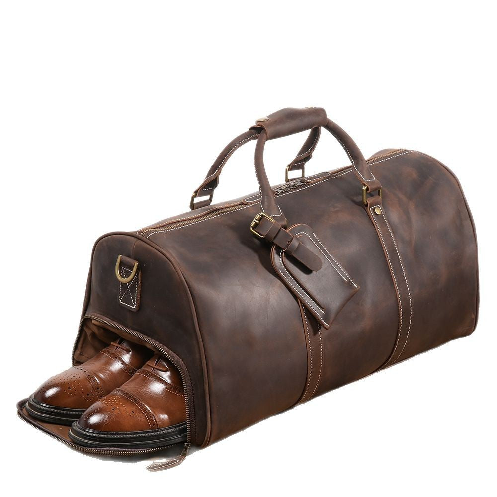 Men's Fashion First Layer Cowhide Travel Bag