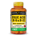Mason Natural Folic Acid  B6 & B12 - 90Tablets