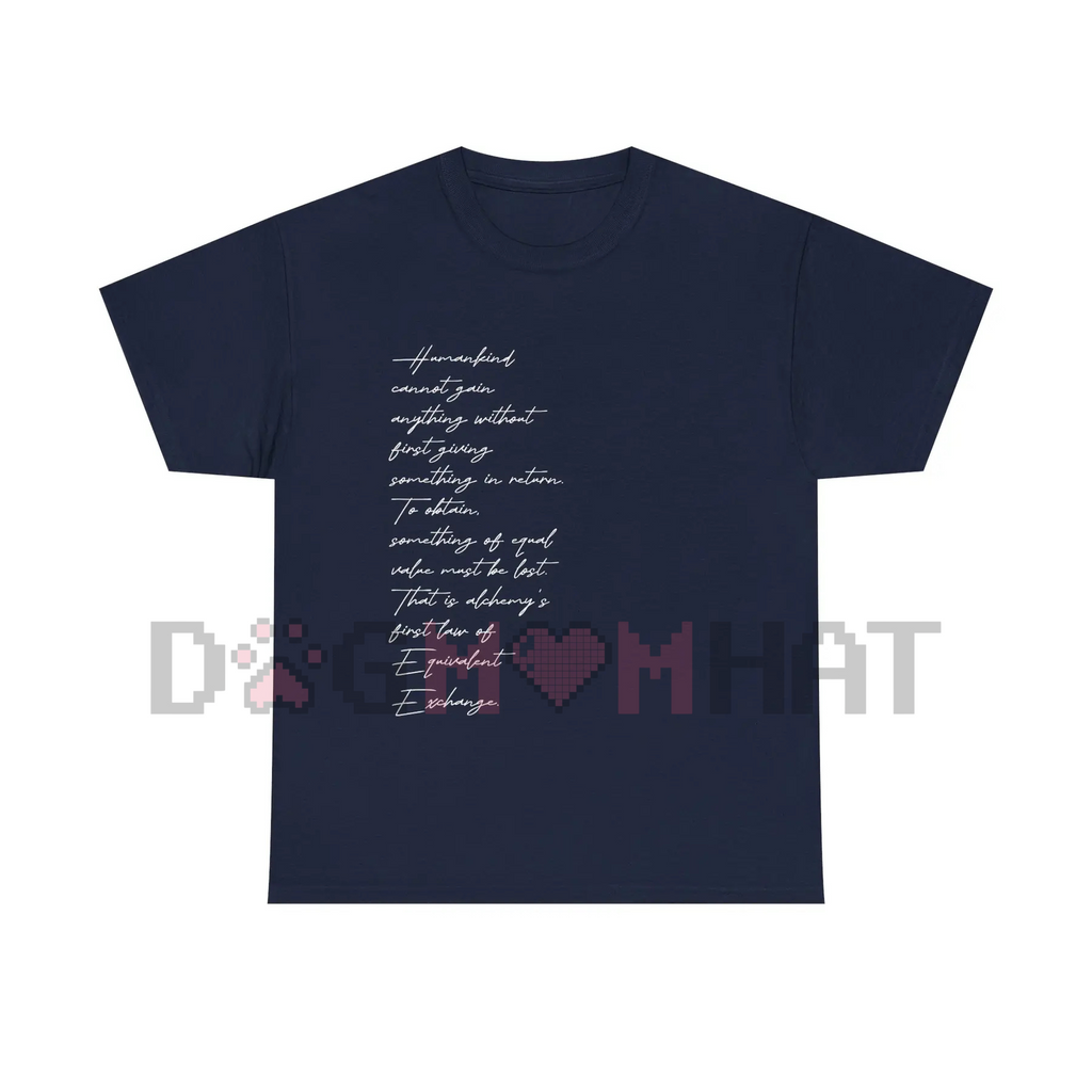 Equivalent Exchange T-Shirt – Fullmetal Alchemist Fan Apparel, Anime Manga Tee