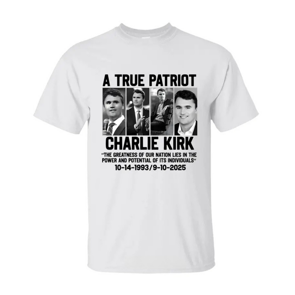 Charlie Kirk "Greatness of Our Nation" Patriotic T-shirt