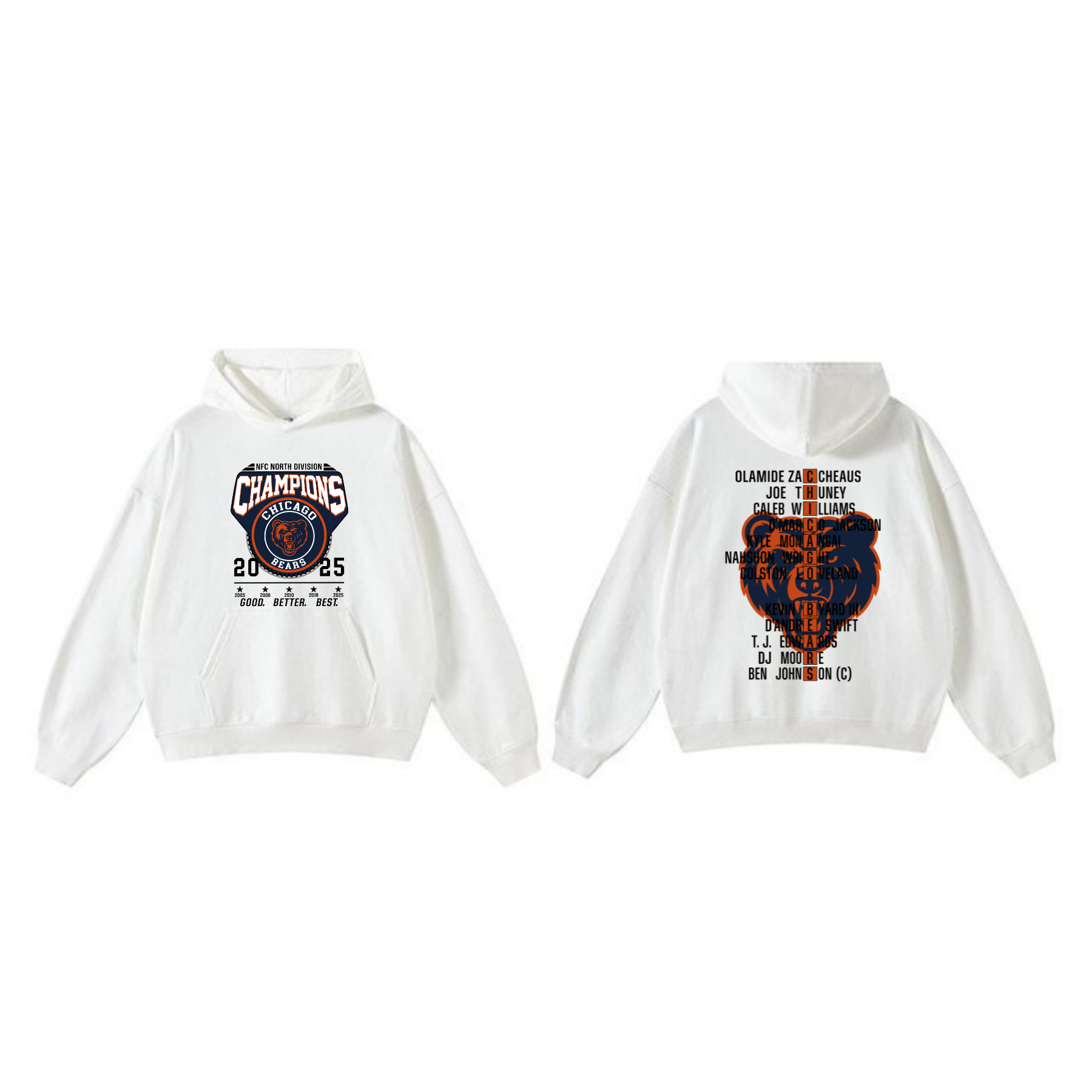 Chicago Gridiron Heritage NFC Champs Hoodie