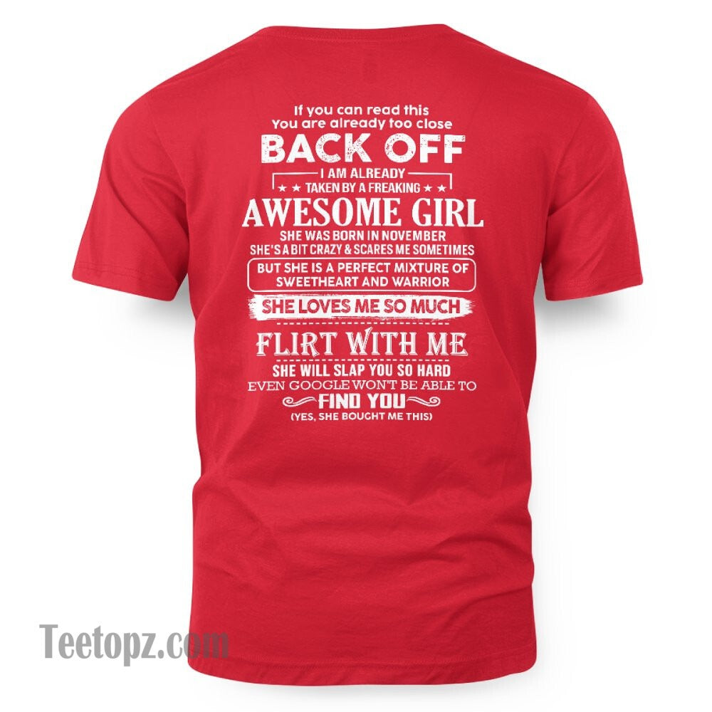 November – Awesome Girlfriend Born In November – Special gift for your Boyfriend – From Wife NGHL11 (SKU06-25-11)