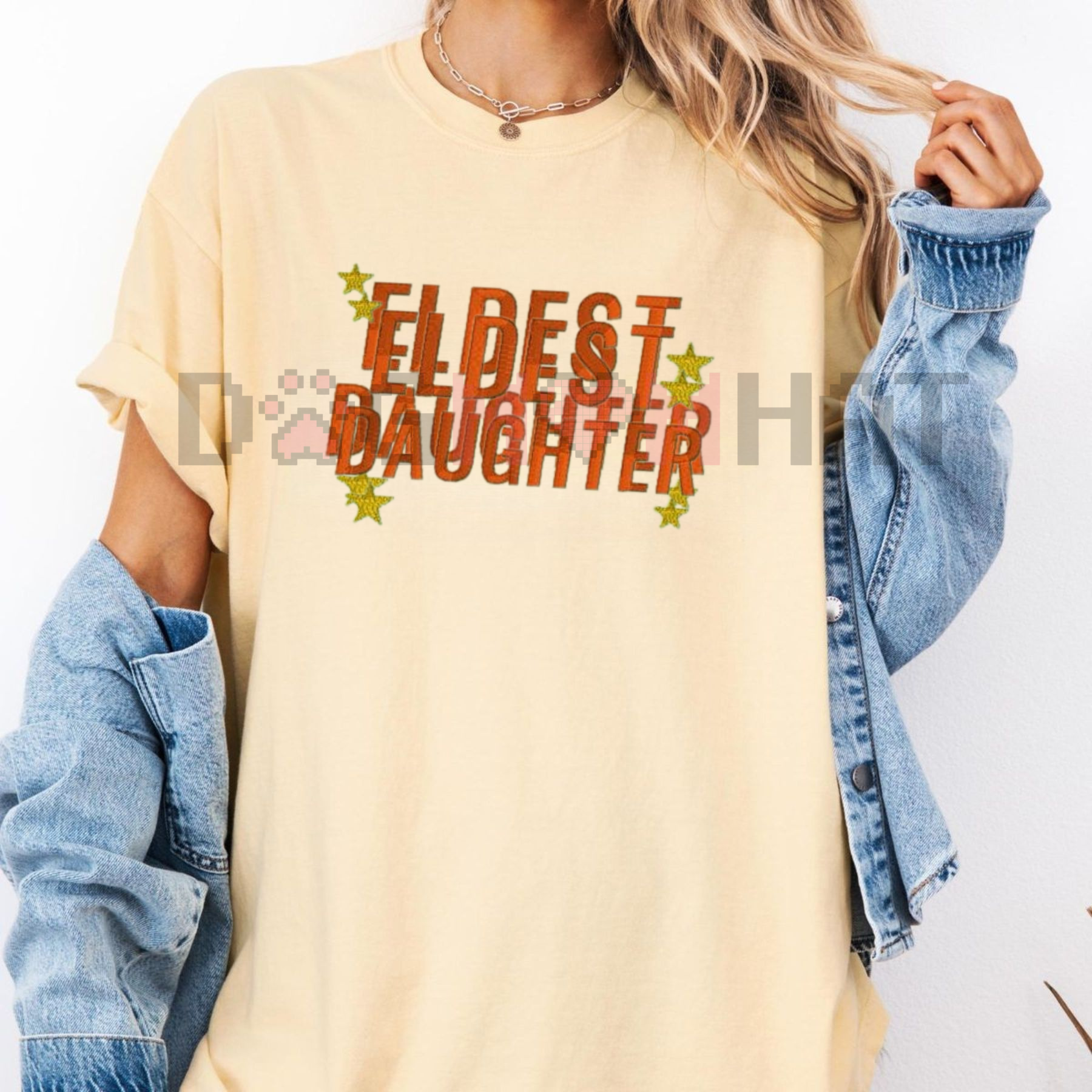 Daughter Embroidered T-Shirt – Sweet Minimalist Tee, Gift for Daughter