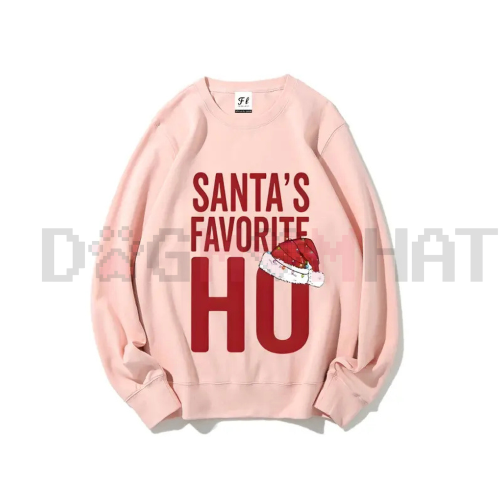 "Santa's Favorite Ho" Funny Christmas Sweatshirt
