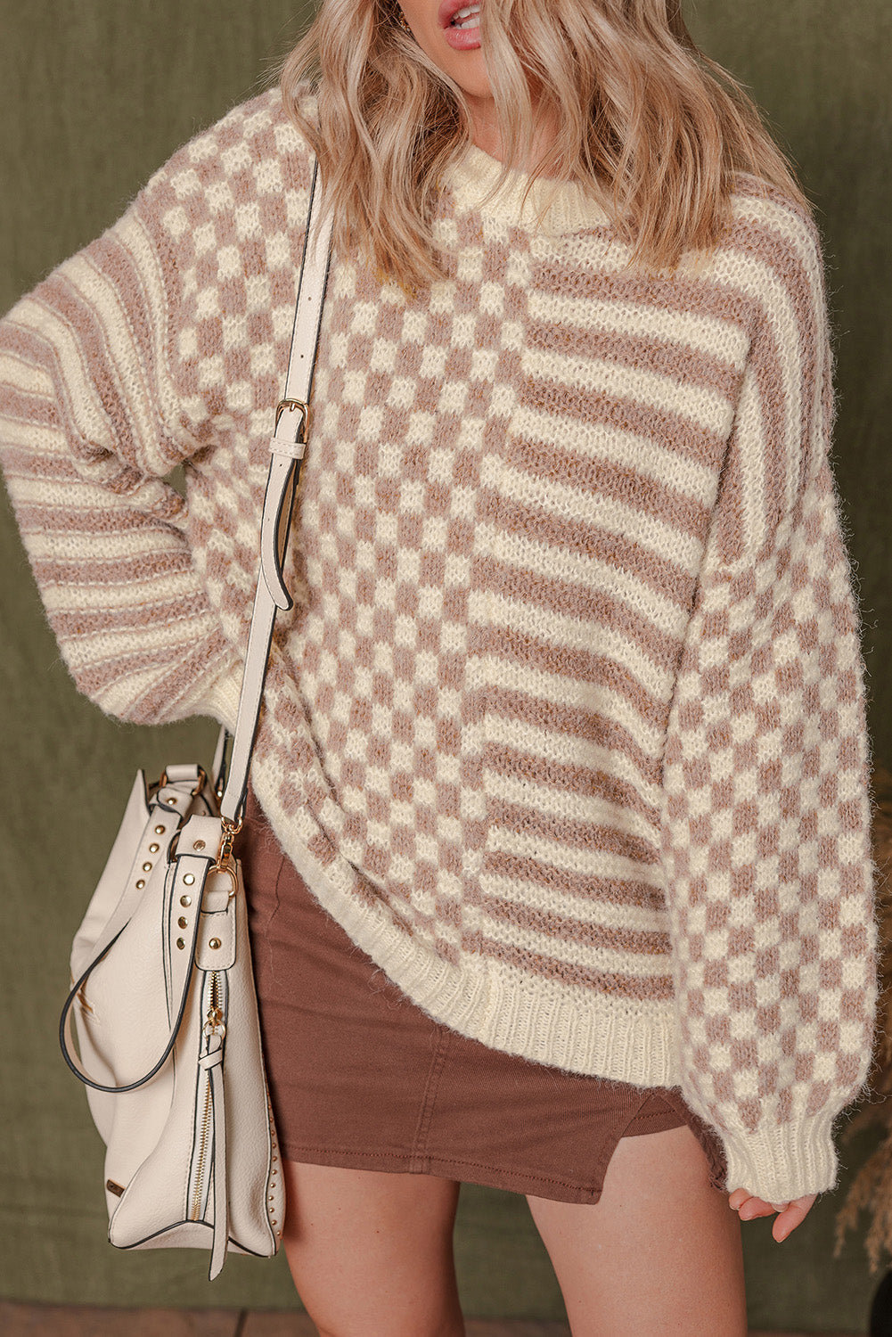 Sofia Shoulder Balloon Sleeve Sweater
