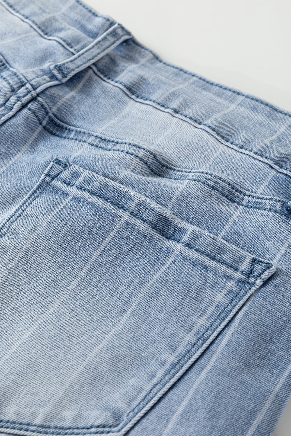 Sofia Pinstripe Wide Leg Jeans