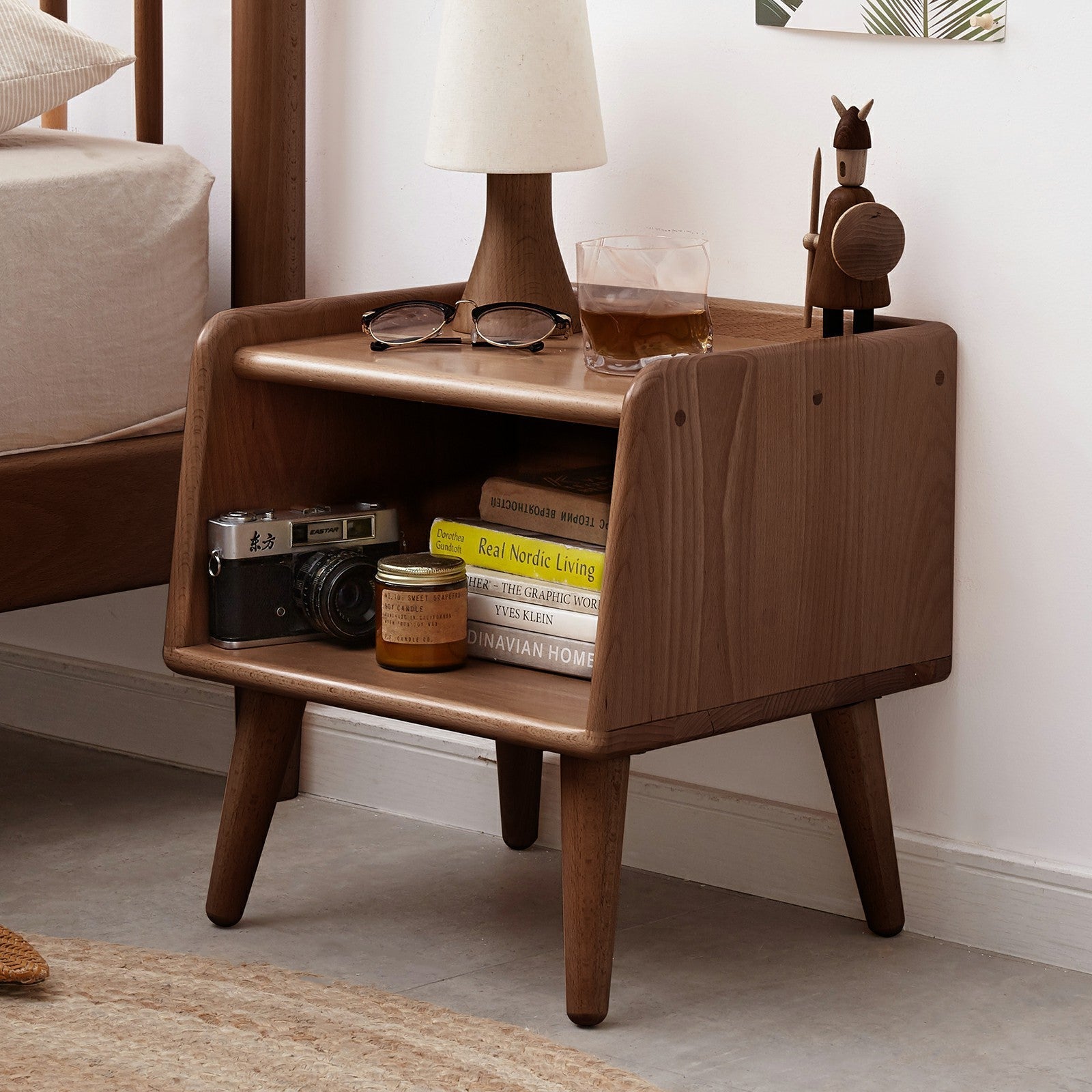 Pure Solid Wood Bedside Cabinet Nightstands