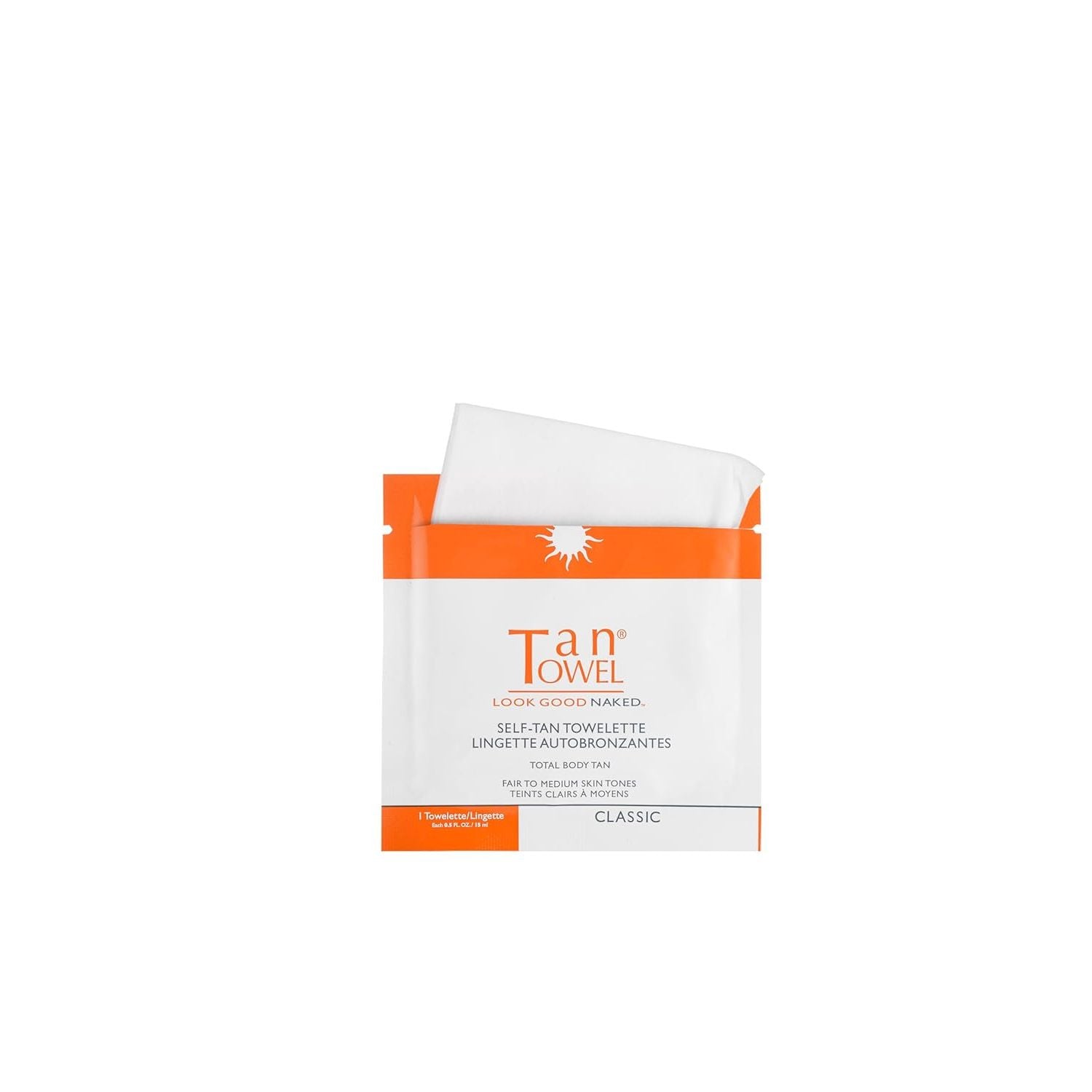 TanTowel Self-tanning Full Body 5 Pack 0.5 FL OZ Each