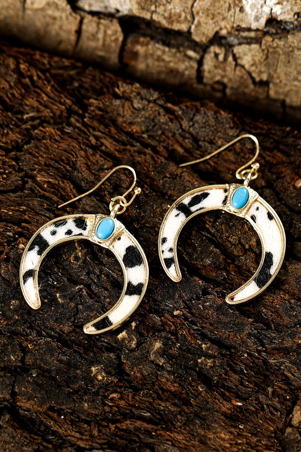Alayah Crescent Shaped Dangle Earrings